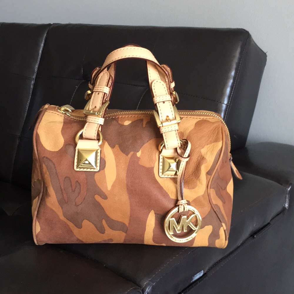 MK camouflage small bag